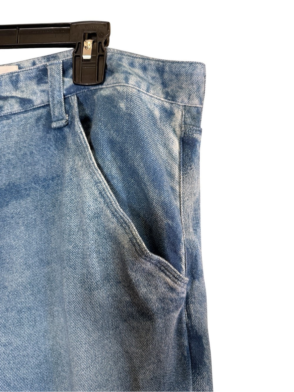 rag & bone Women's Miramar Cotton Terry Utility Style Comfy Wide-Leg Jeans 32 - Picture 2 of 14